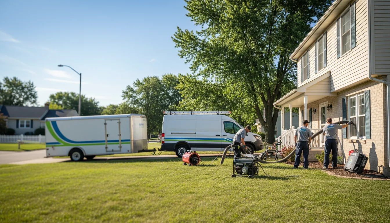 Flooded Basement Restoration And Cleanup With Repair in Woodson, IL near me